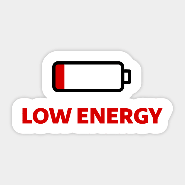 Low energy Sticker by NotesNwords